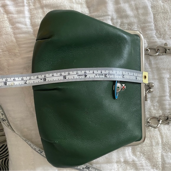 Vivienne Westwood Green Leather Crossbody - Picture 5 of 14